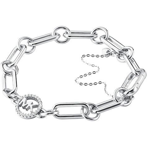 michael kors sterling silver bracelet|michael kors chain link bracelet.